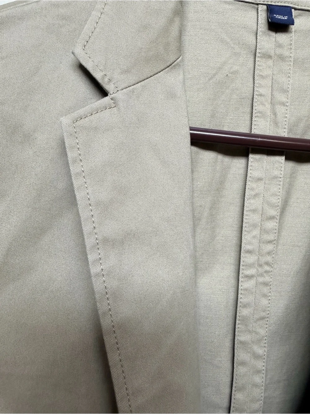 J. Crew Tan Trench Coat with Navy Label